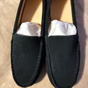 Quince Suede Black Loafers